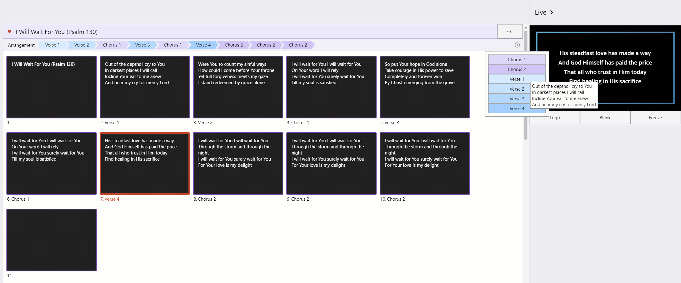 App screenshot